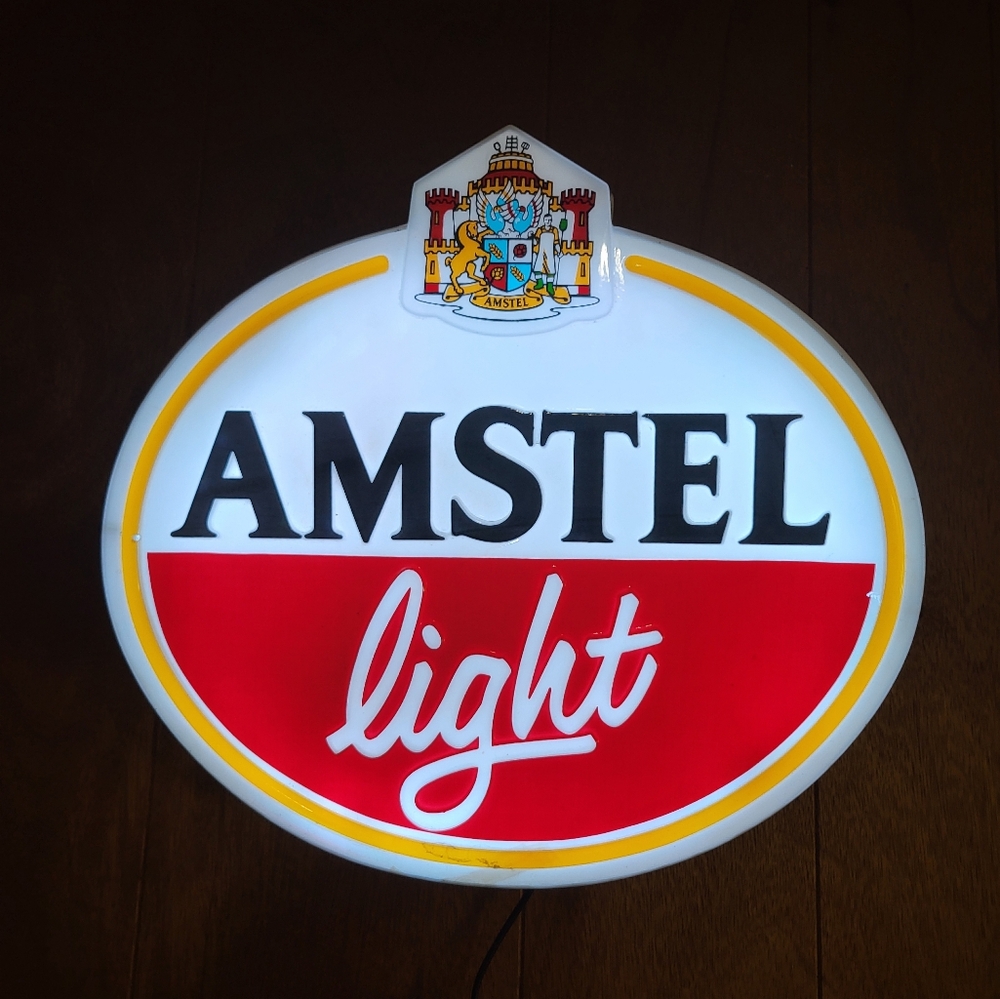 Vintage Amstel light up sign.